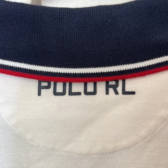 Rare Polo Ralph Lauren USA Men Polo Shirt Custom Slim Fit  Medium - Picture 5 of 5